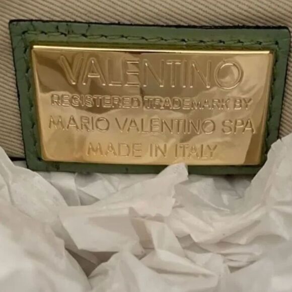 NWT VALENTINO BY MARIO LEATHER FLAP SHOULDER BAG WITH CHAIN STRAP - Picture 12 of 12